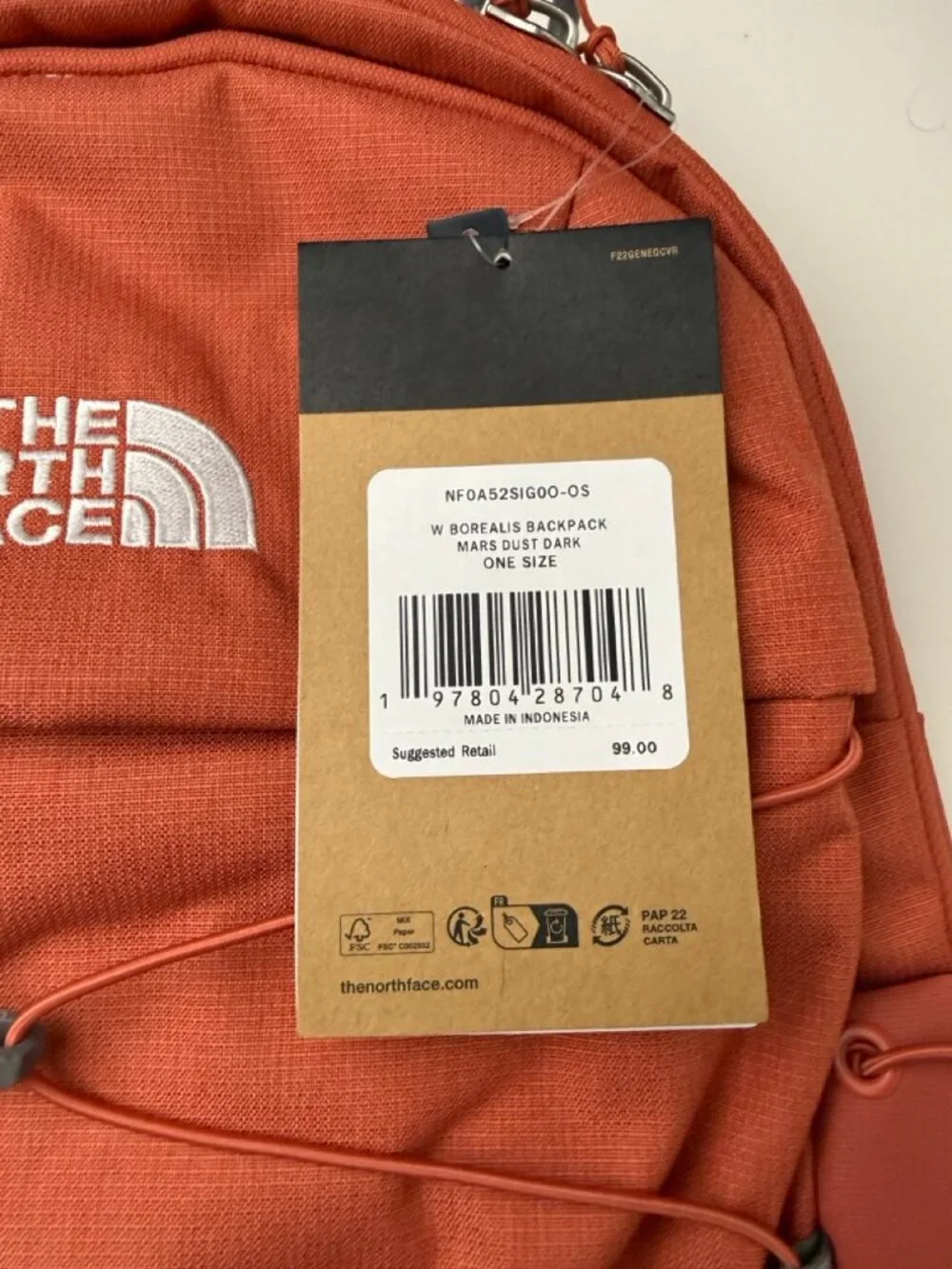 The North Face details color